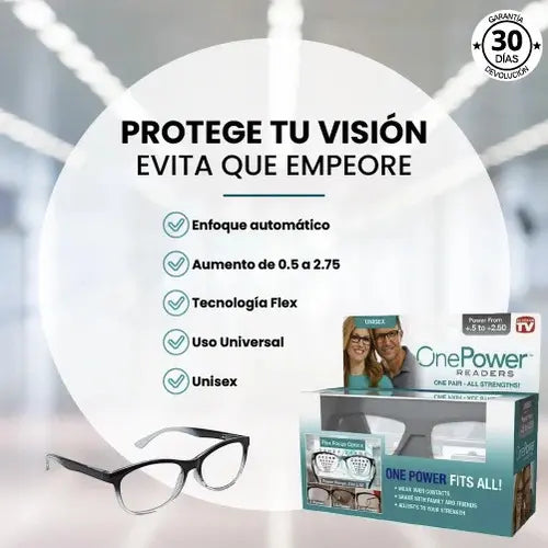 Lentes Multifocales con graduación inteligente OnePower