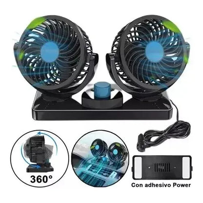 Ventilador Duo 360 - Aire Fresco en Tu Auto al Instante