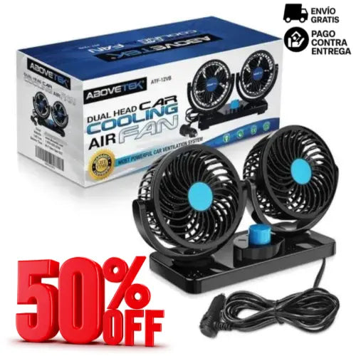 Ventilador Duo 360 - Aire Fresco en Tu Auto al Instante